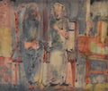 Béla CZOBEL (1883-1976) - Scène d'intérieur aux deux figures assises