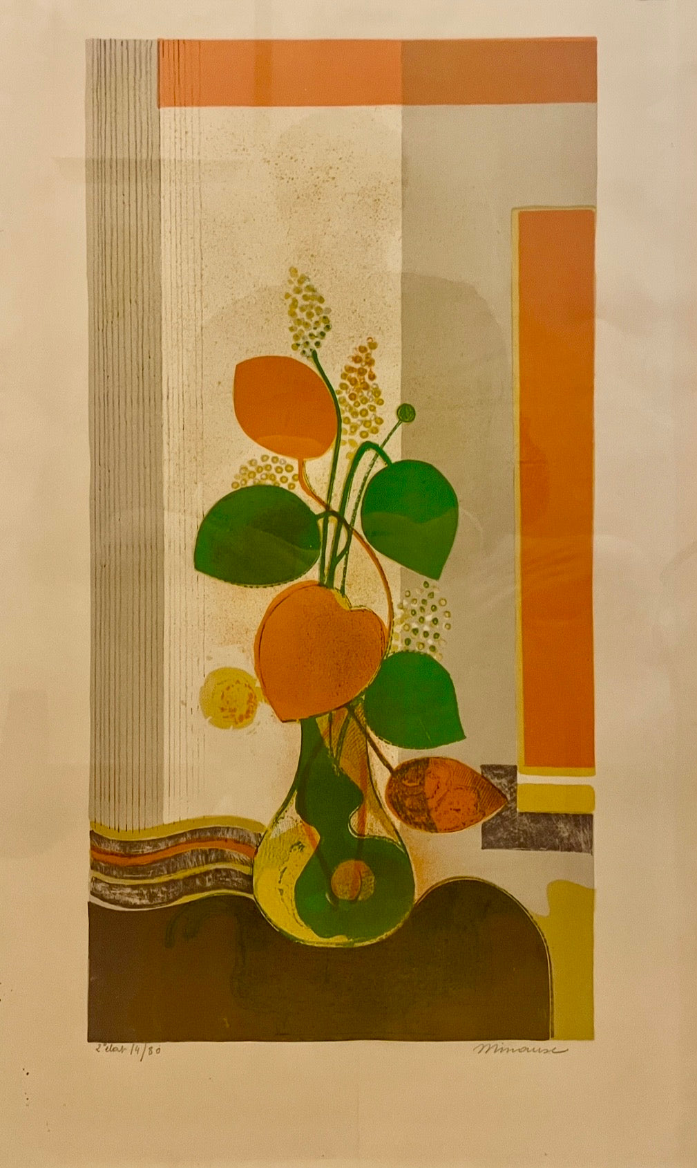 André MINAUX (1923-1986) - Nature morte au bouquet