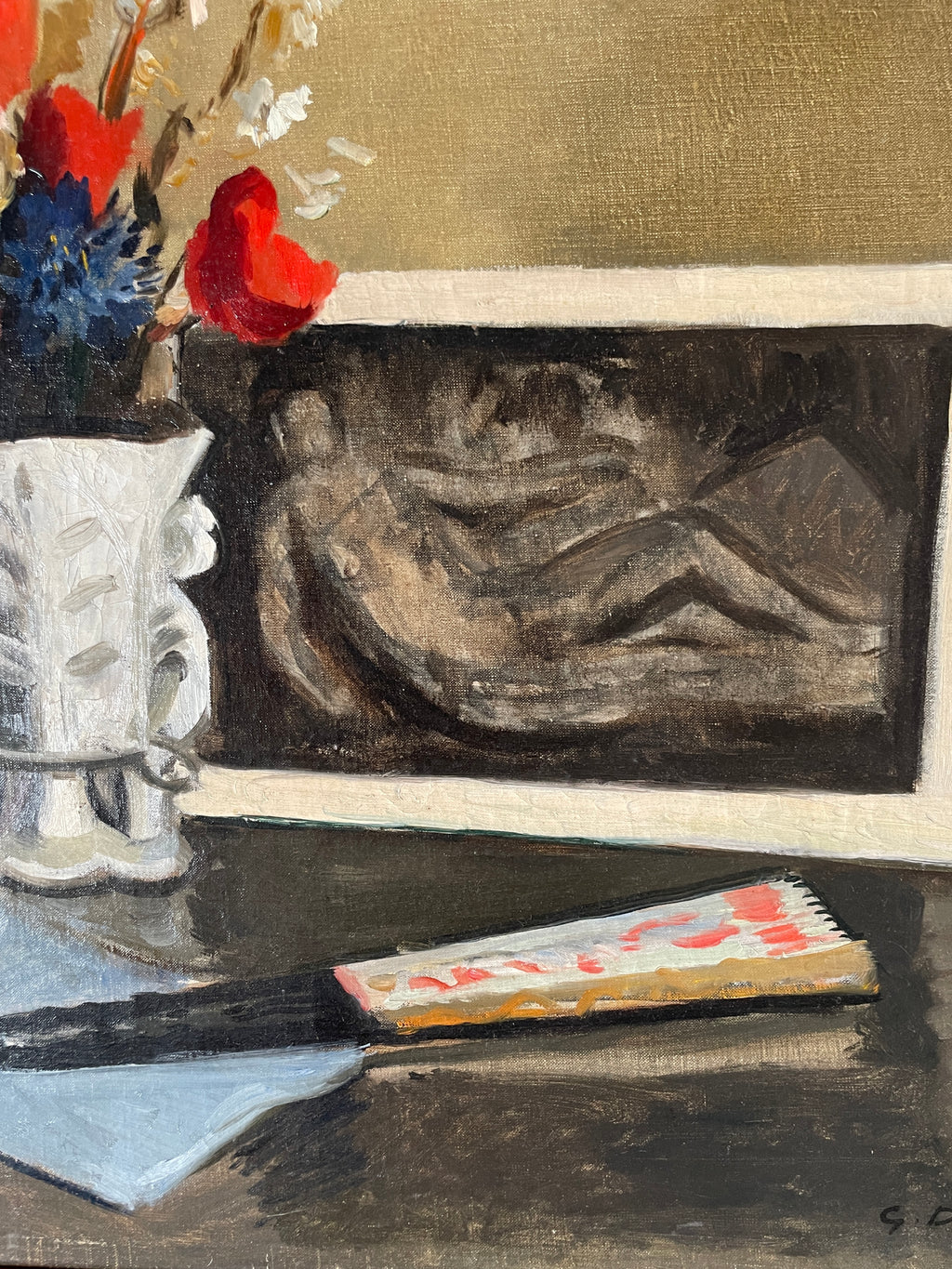 Georges DAREL (1892-1943) - Nature morte au vase fleuri