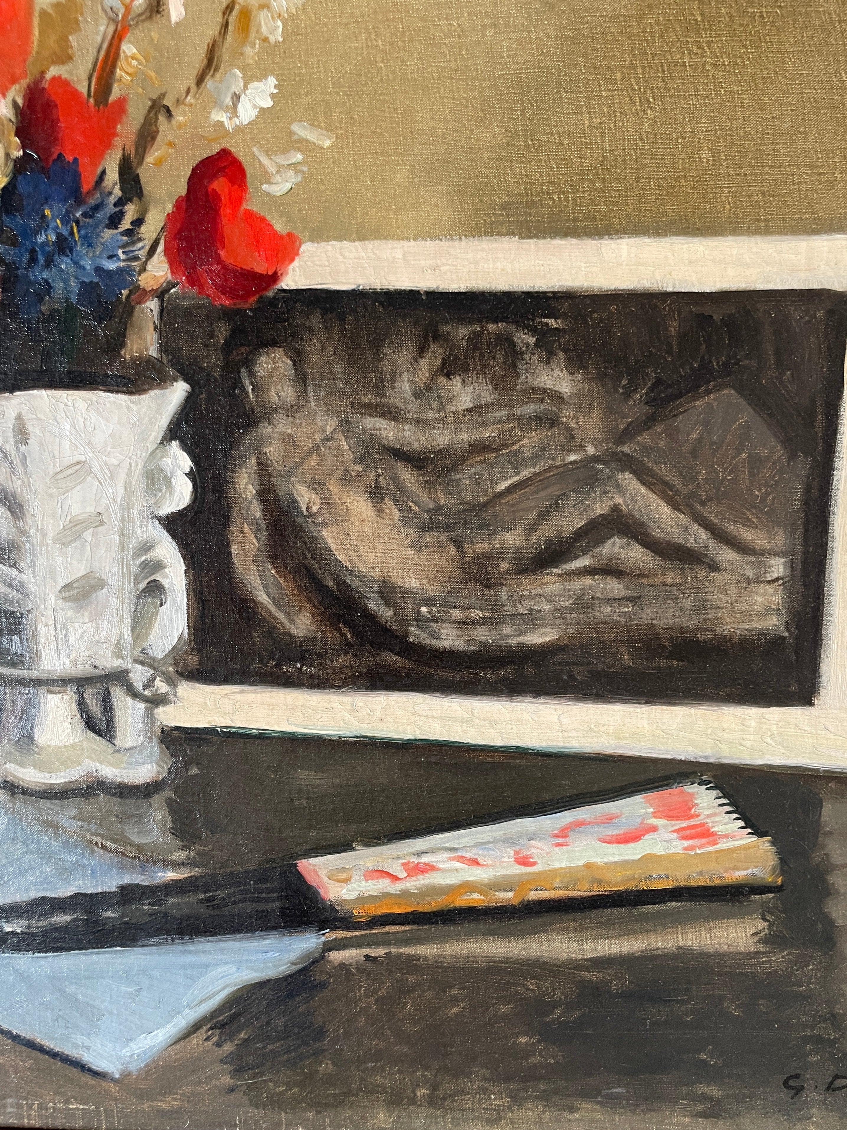 Georges DAREL (1892-1943) - Nature morte au vase fleuri