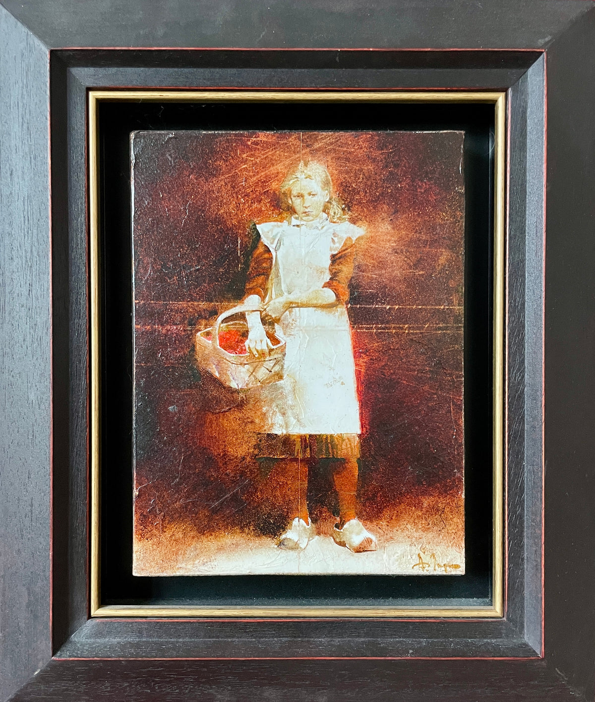 Andreï ZADORINE (1960) - Portrait d'une jeune paysanne au panier