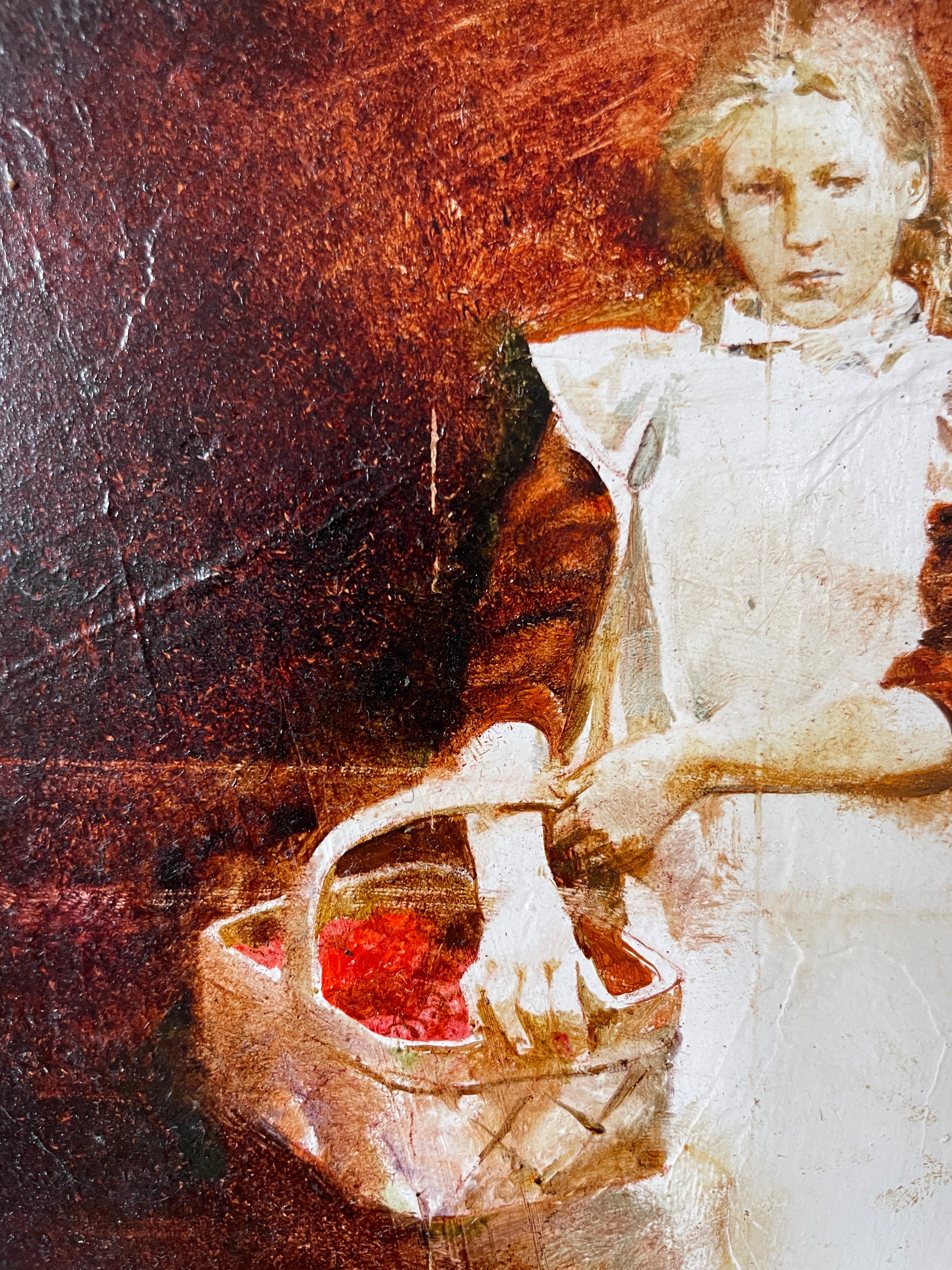 Andreï ZADORINE (1960) - Portrait d'une jeune paysanne au panier