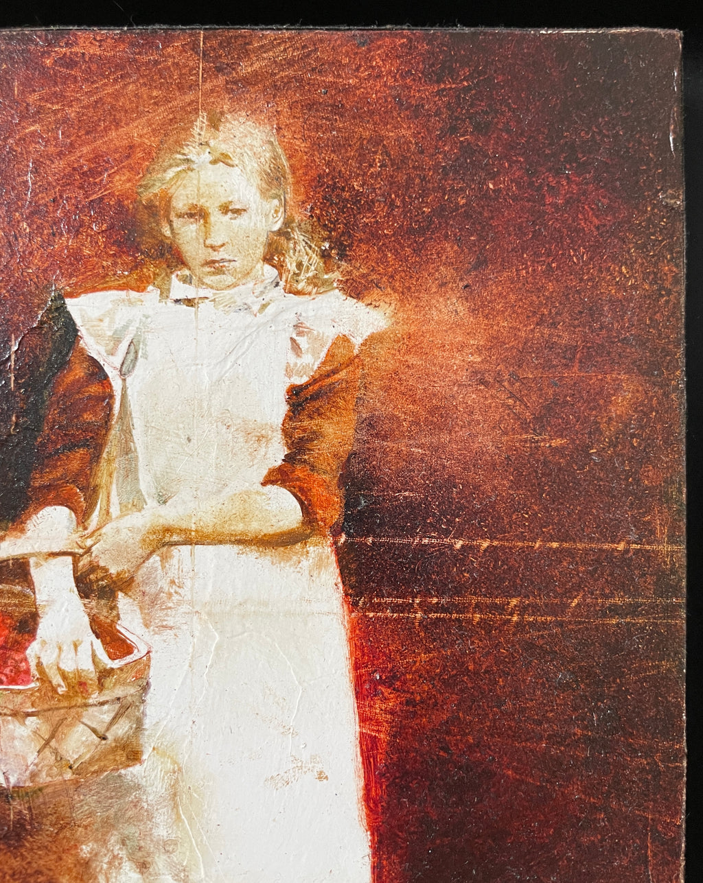 Andreï ZADORINE (1960) - Portrait d'une jeune paysanne au panier