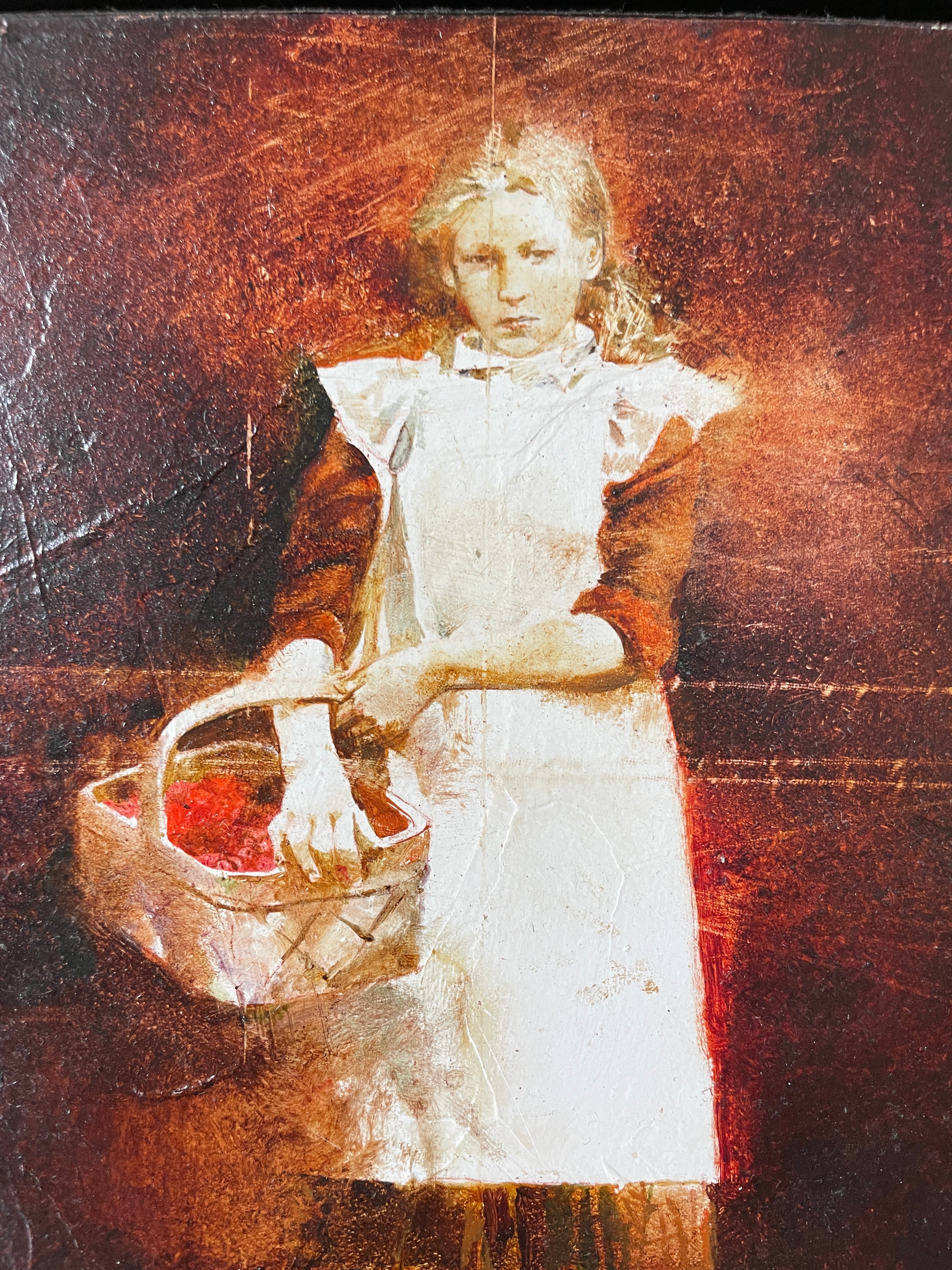Andreï ZADORINE (1960) - Portrait d'une jeune paysanne au panier