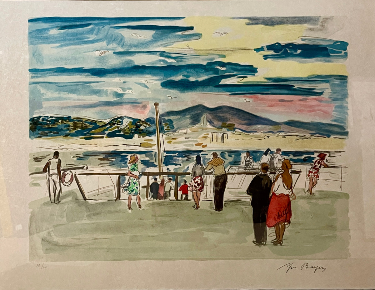 Yves BRAYER (1907-1990) - Marseille : La Corniche