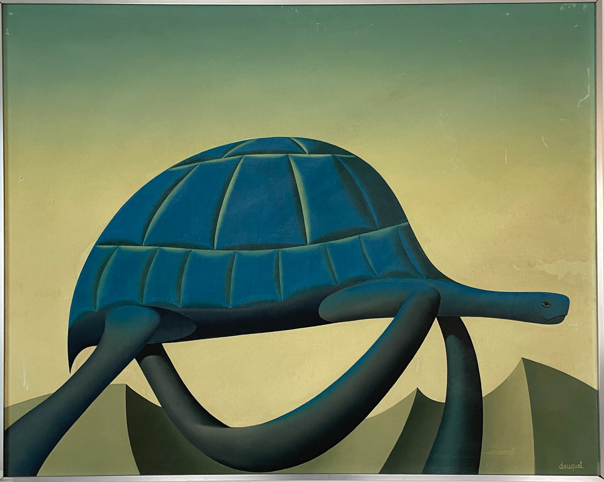 Gérard DEUQUET (1940) - Tortue onirique et symbolique