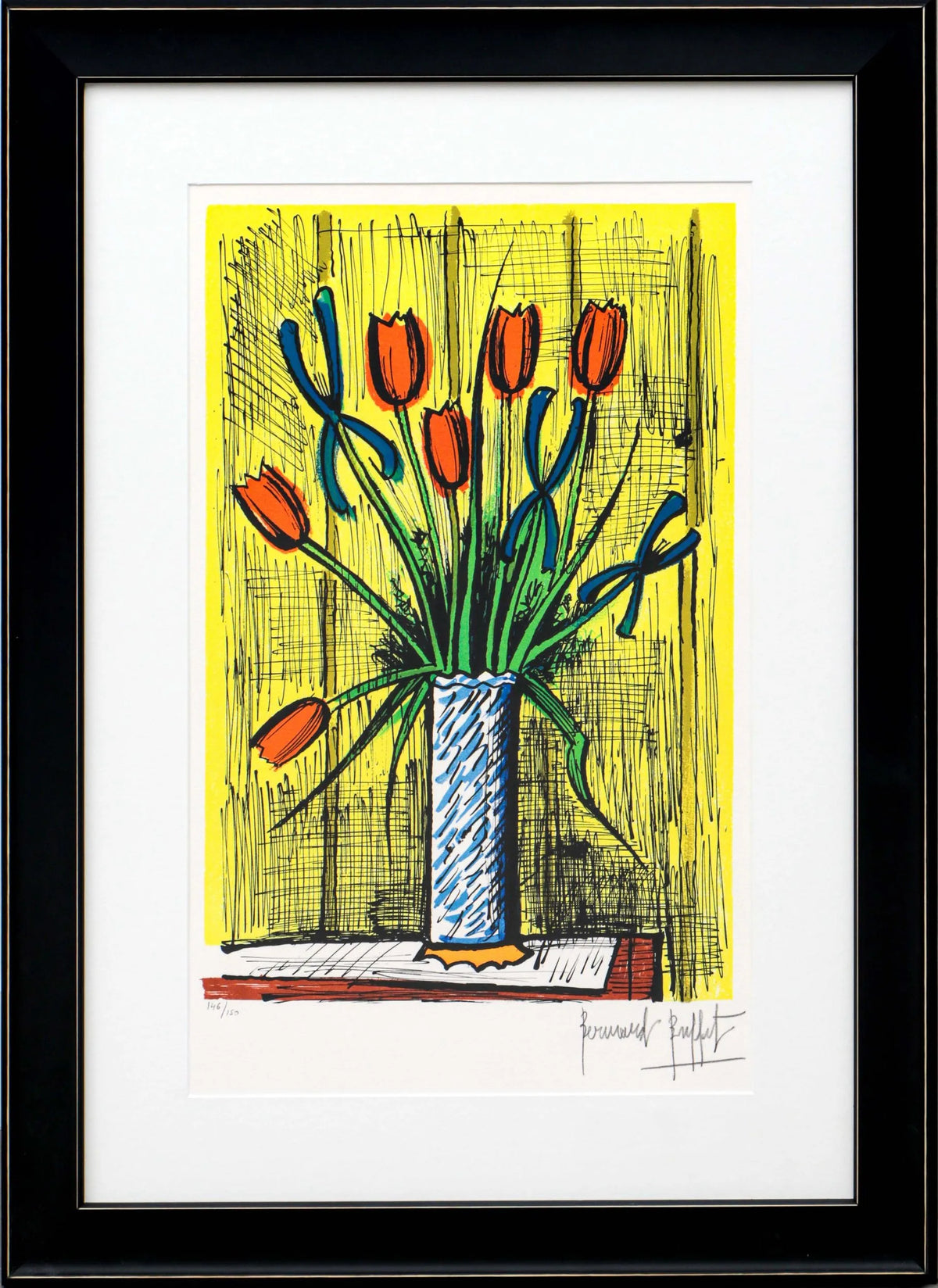 Bernard BUFFET (1928-1999) - Tulipes et Iris