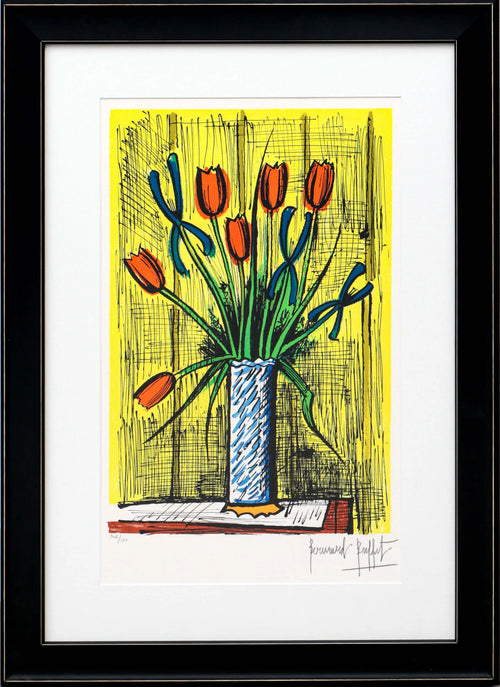 Bernard BUFFET (1928-1999) - Tulipes et Iris